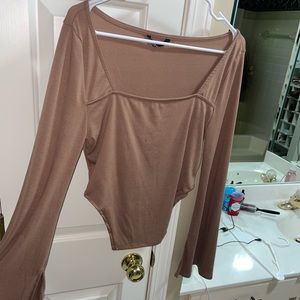 long sleeve body con top